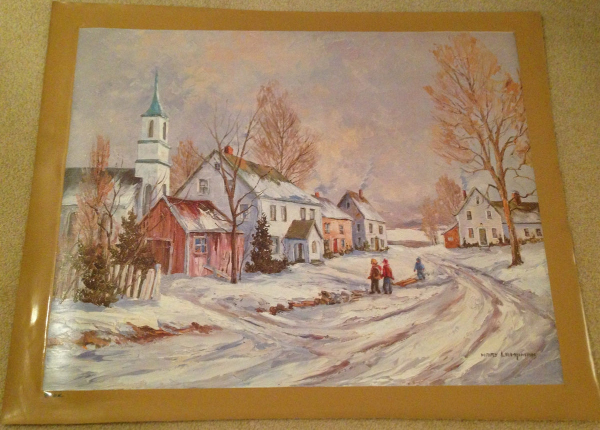 Mary Lampman "COMING HOME" Authentic Oil Painting Artagraph: Number 98/980 and Signed Limited Edition Canvas (30" x 24")