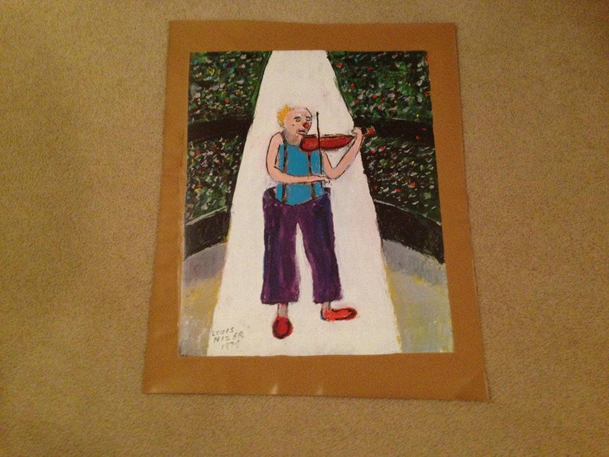Louis Nizer "Clown" Authentic Oil Painting Artagraph: Number 83/700 and Signed Limited Edition Canvas (15-3/4 x 19-3/4")