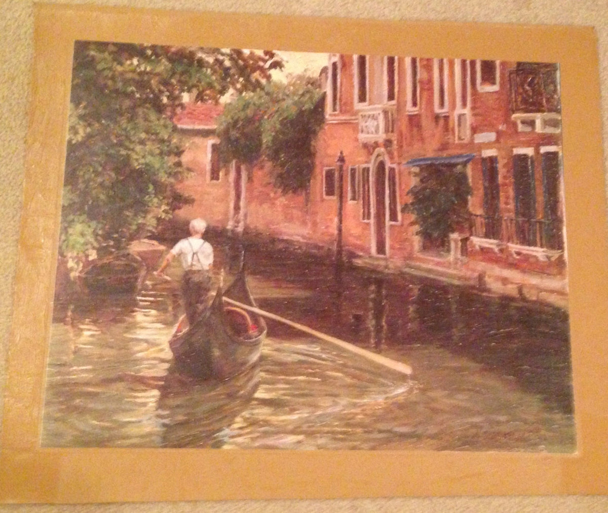 Michael Desatnick "VENICE" Authentic Oil Painting Artagraph Number 255/1000 and Signed Limited Edition Canvas (20x16 Canvas)