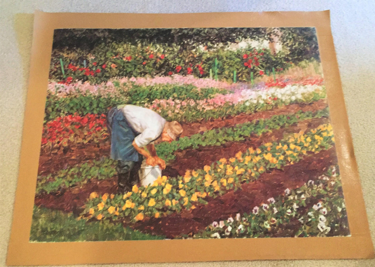 Michael Desatnick "FRENCHMAN'S FLOWERS" Authentic Oil Painting Artagraph Number 258/1000 and Signed Limited Edition Canvas (26x23)