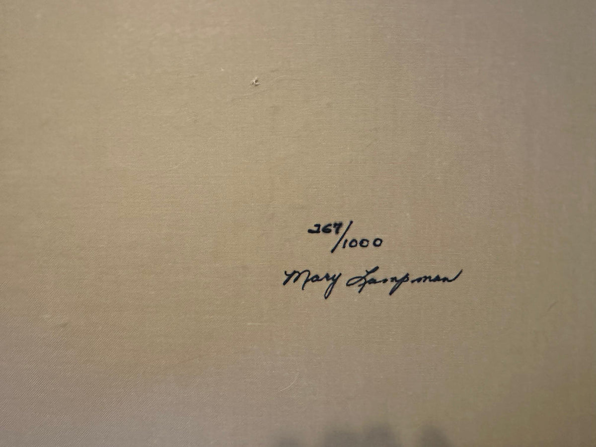 Mary Lampman "JANUARY QUIET" Authentic Oil Painting Artagraph: Number 267/1000 and Signed Limited Edition Canvas (36" x 24")