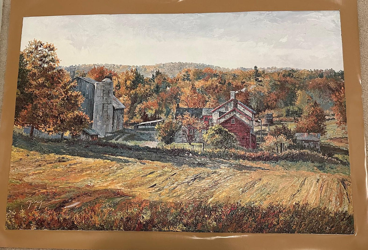 Mitchell Keirstead "OCTOBER MORNING" Authentic Oil Painting Artagraph: Number 220/1000 and Signed Limited Edition Canvas (36" x 24")