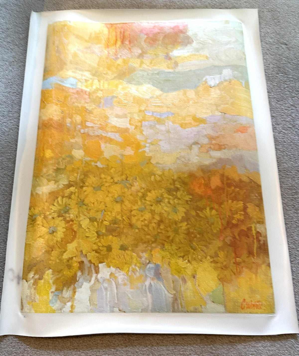Grahan Crabtree "SUMMER" Authentic Oil Painting Artagraph: Number Unreadable and Signed Limited Edition Canvas (21-1/2 x 29-1/2)