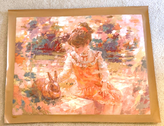AUTHENTIC ARTAGRAPH OIL PAINTING "OLD FRIENDS"BYHARRISON RUCKER,SIGNED 49/1000